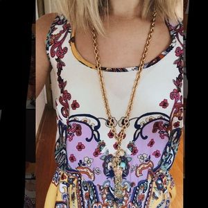 Lily Pulitzer Seahorse Tassel Necklace